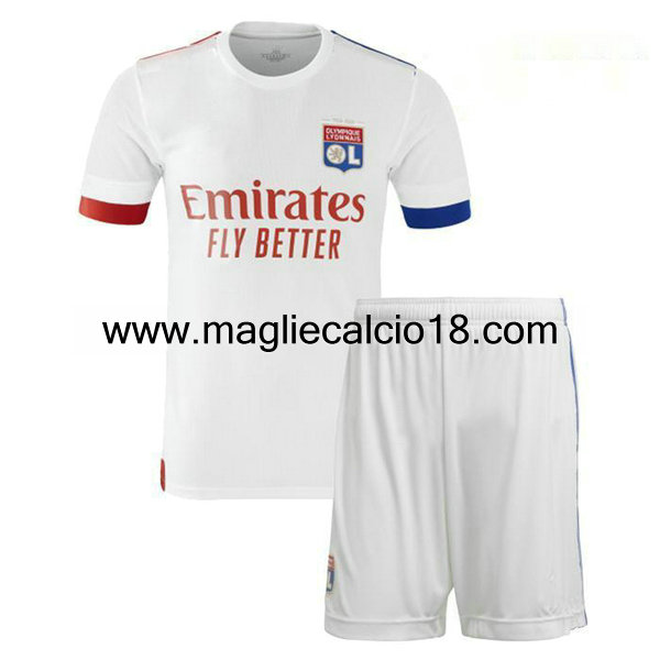 prima maglia lyon bambino 2020-2021